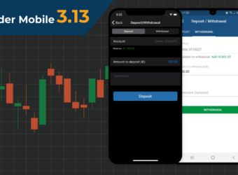 cTrader 移动端 3.13 版发布：模拟账户出入金与图表功能增强