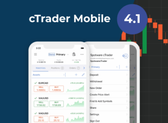 cTrader Mobile 4.1 发布：新增完全可定制收藏图表周期