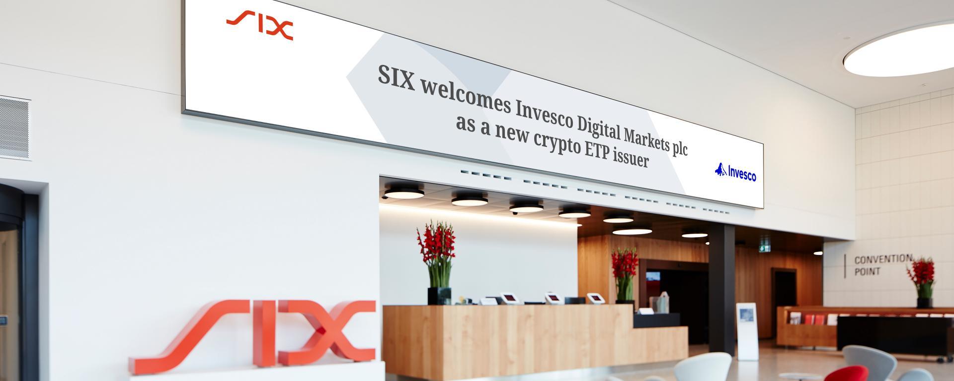 SIX 迎来 Invesco Digital Markets 成为加密 ETP 新发行商