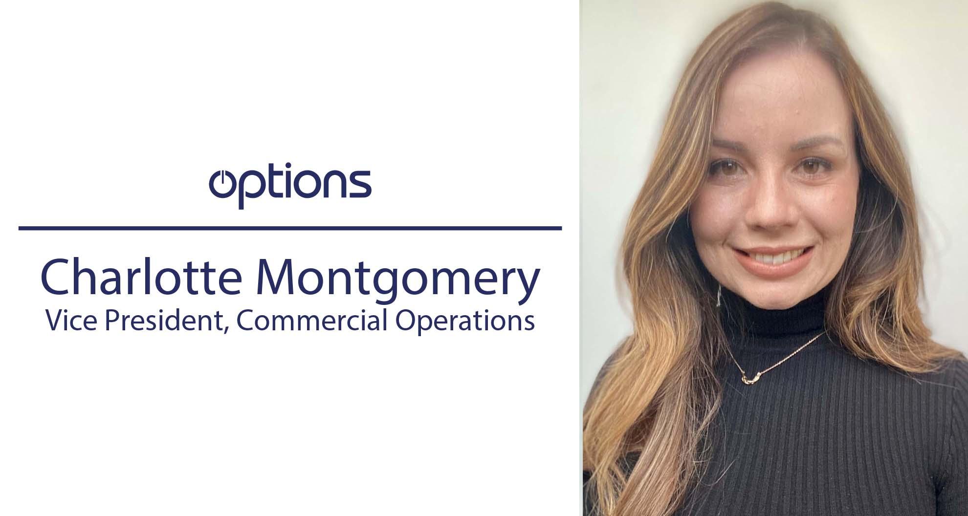 Options任命Charlotte Montgomery为商业运营副总裁