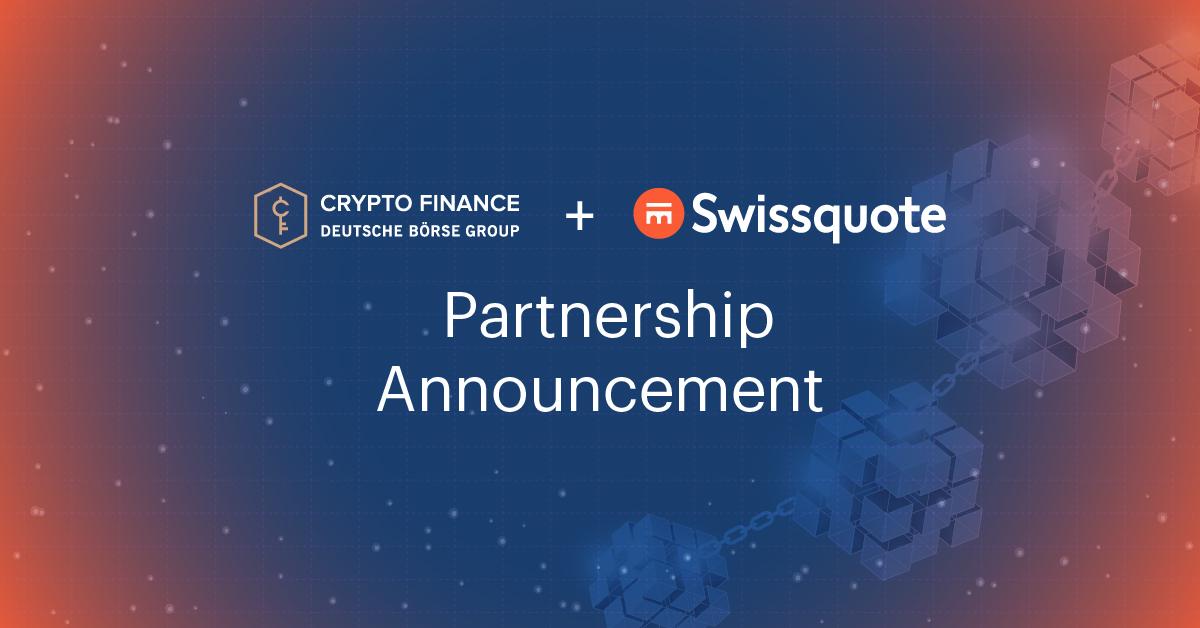 Crypto Finance AG 成为 Swissquote 加密交易所 SQX 新流动性提供商