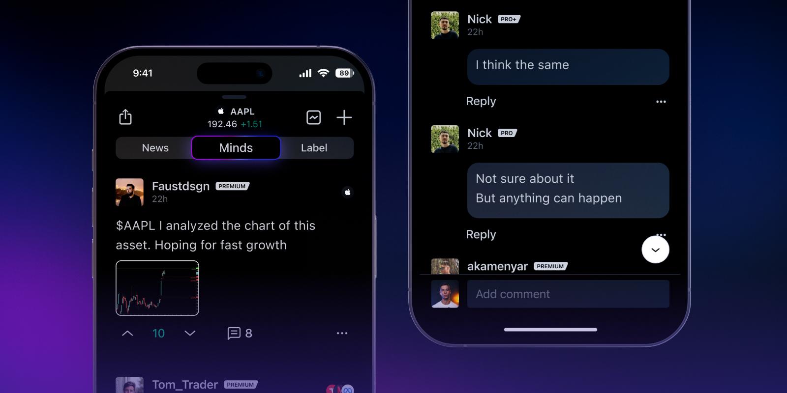 TradingView 移动应用新增社交媒体功能 Minds