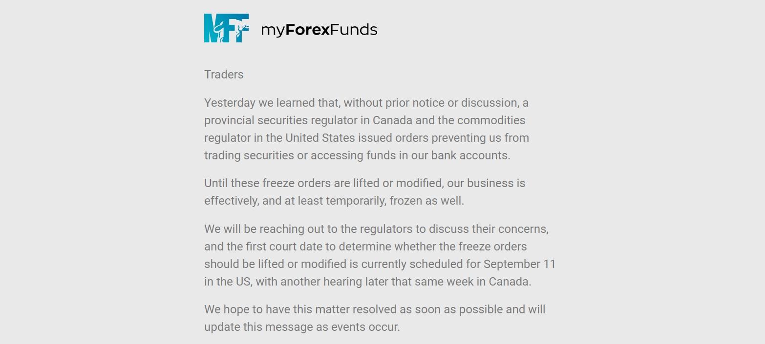 美加监管机构关闭My Forex Funds,指控3亿美元欺诈