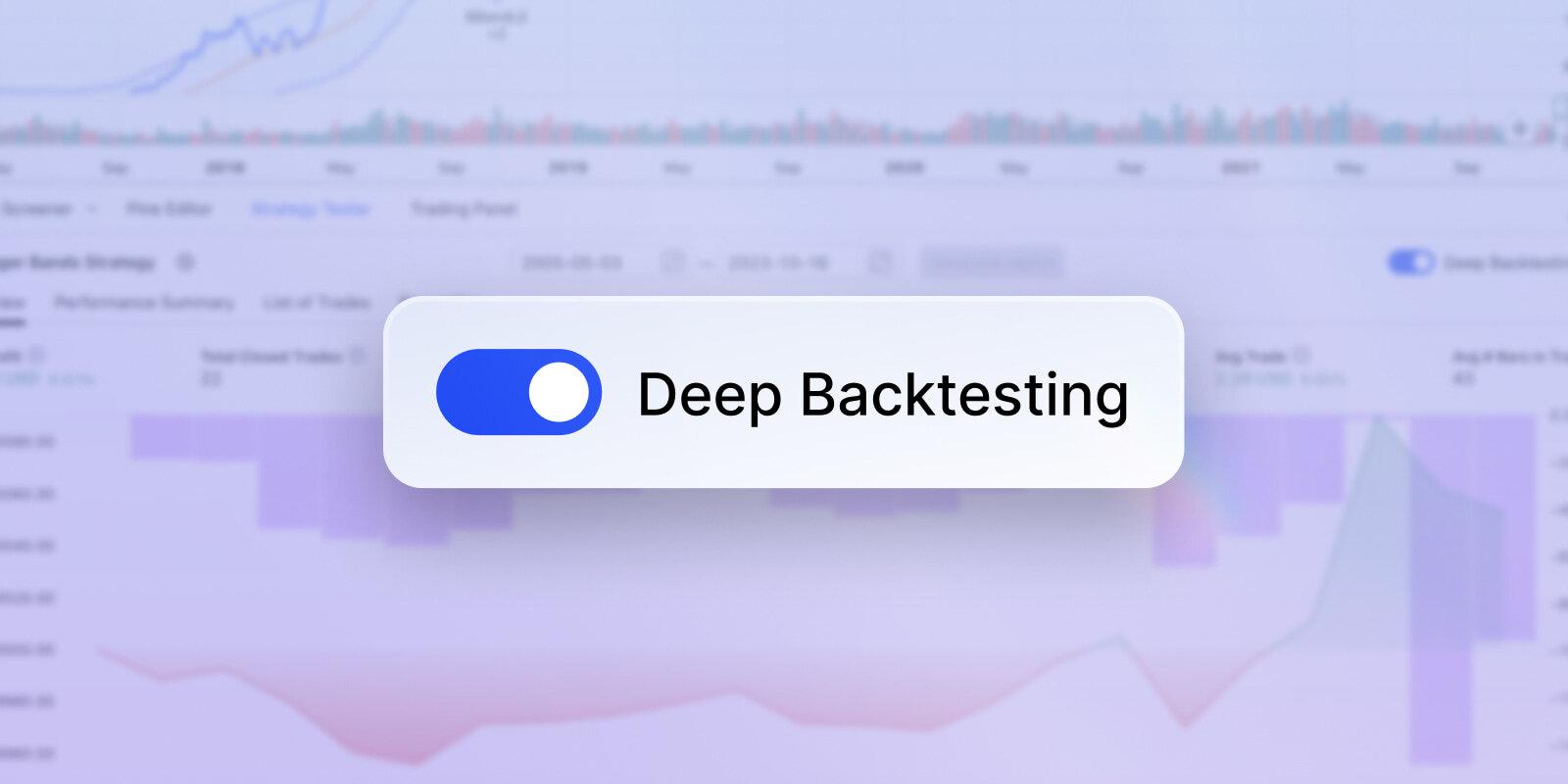 TradingView 深度回测功能正式发布,结束测试阶段
