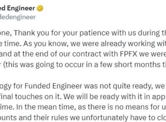 Funded Engineer 拟重启业务,但需更换经纪商