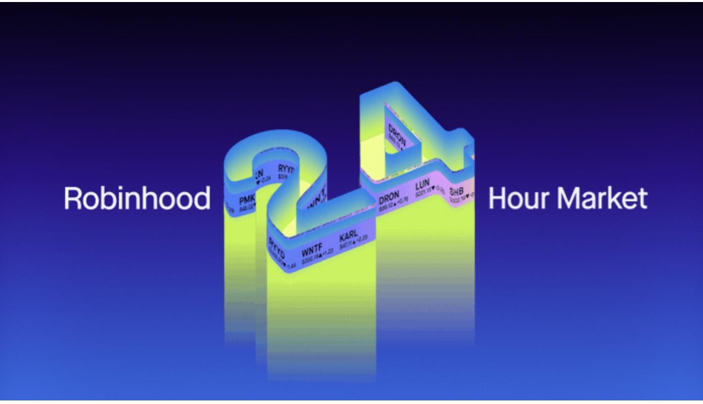Robinhood 24小时市场新增资产,隔夜交易标的扩至922个