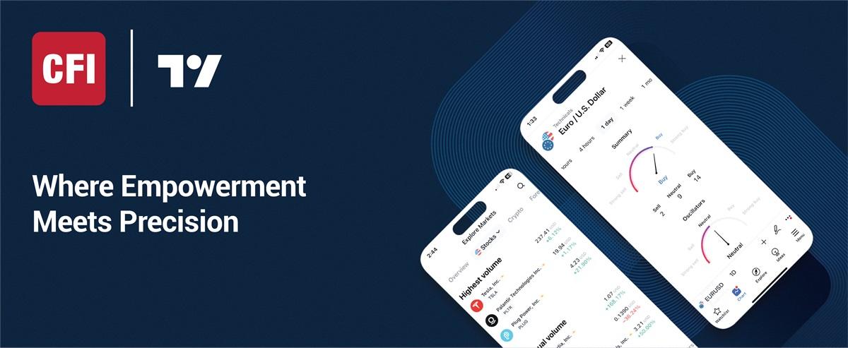 CFI 整合 TradingView 图表与交易社区,提供超4000种交易工具