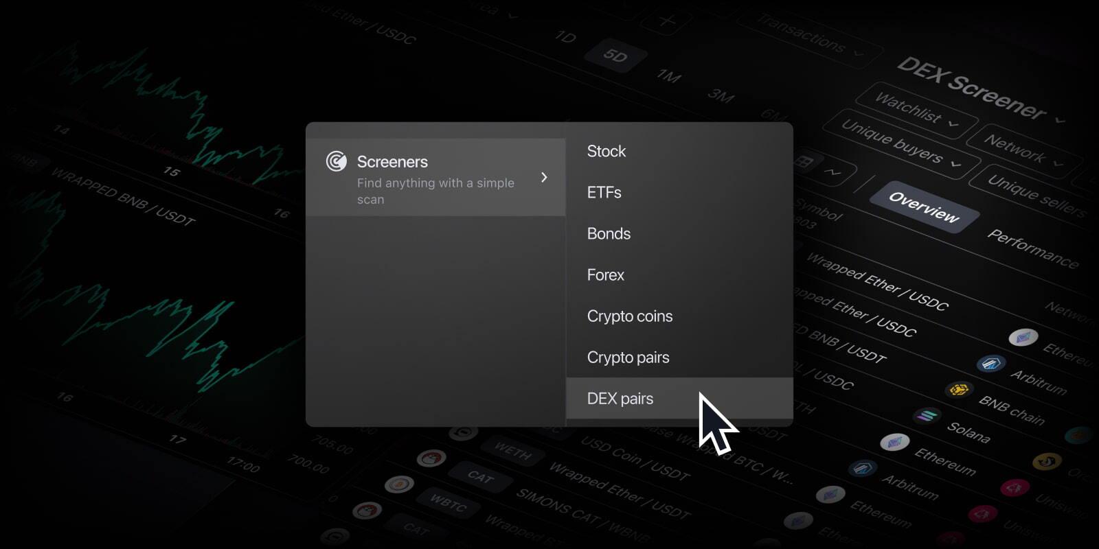 TradingView 推出 DEX Screener,扩展加密货币分析工具套件