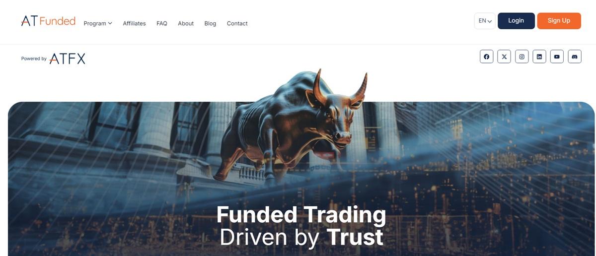 ATFX 正式推出自营交易品牌 ATFunded