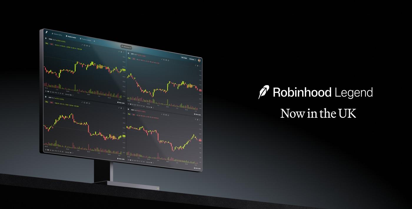 Robinhood在英国推出Legend桌面交易平台