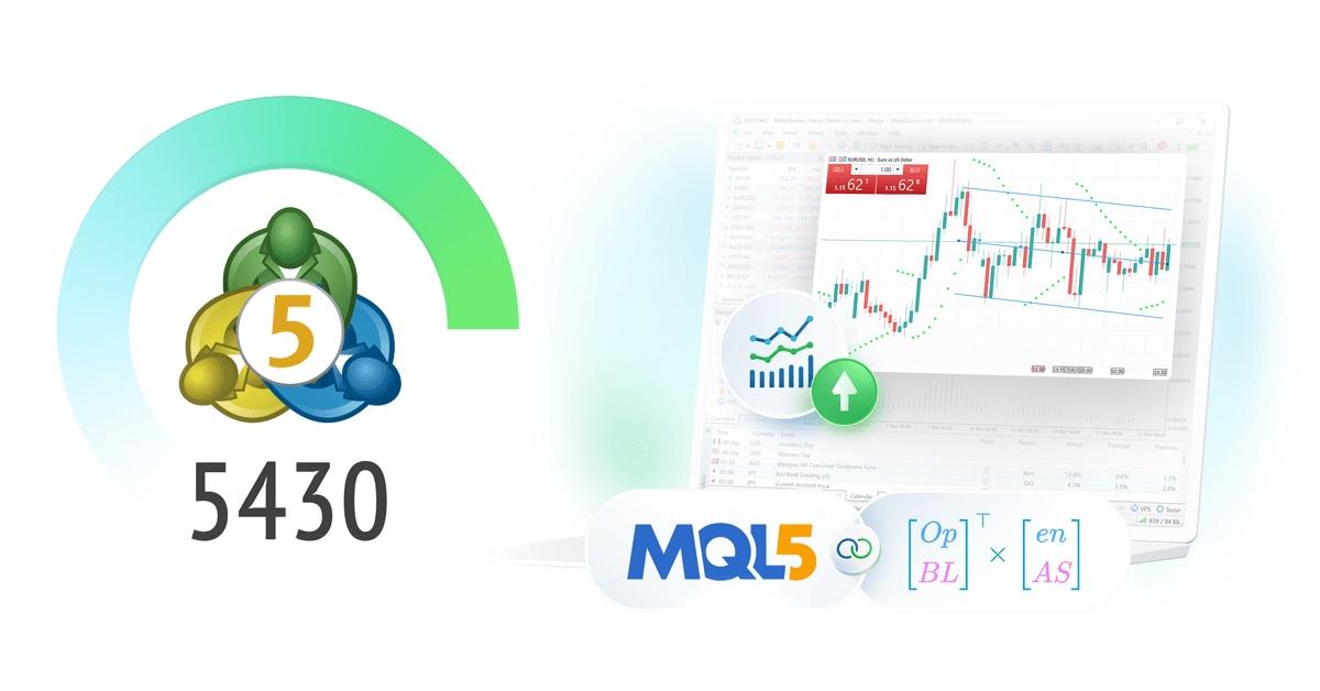 MetaTrader 5 新版 build 5430 发布:图表引擎升级为 Blend2D,MQL5 新增约 20 个矩阵函数