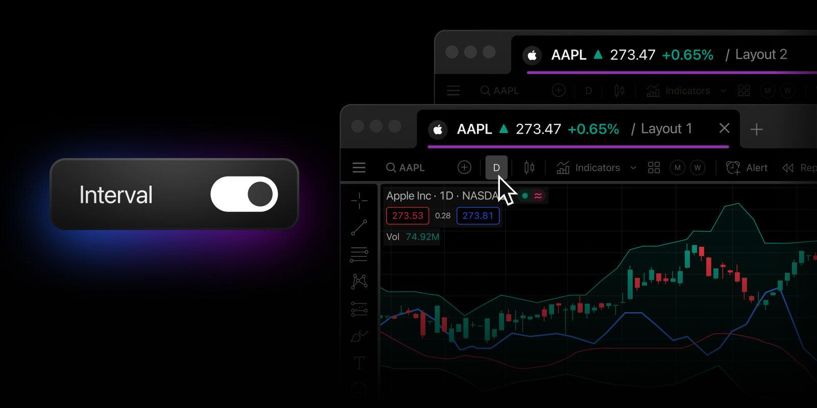 TradingView Desktop 2.13.0 新增周期同步,多图表管理更高效