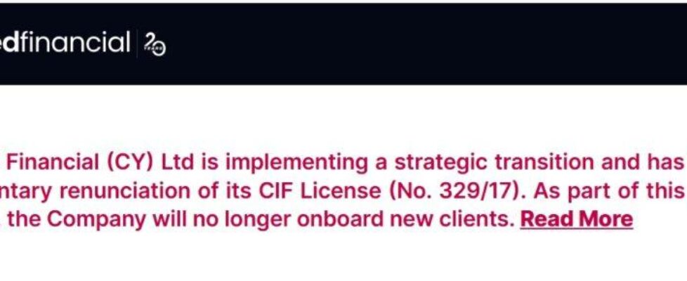 塞浦路斯经纪商SquaredFinancial主动放弃CySEC CIF牌照，启动欧盟业务有序清盘