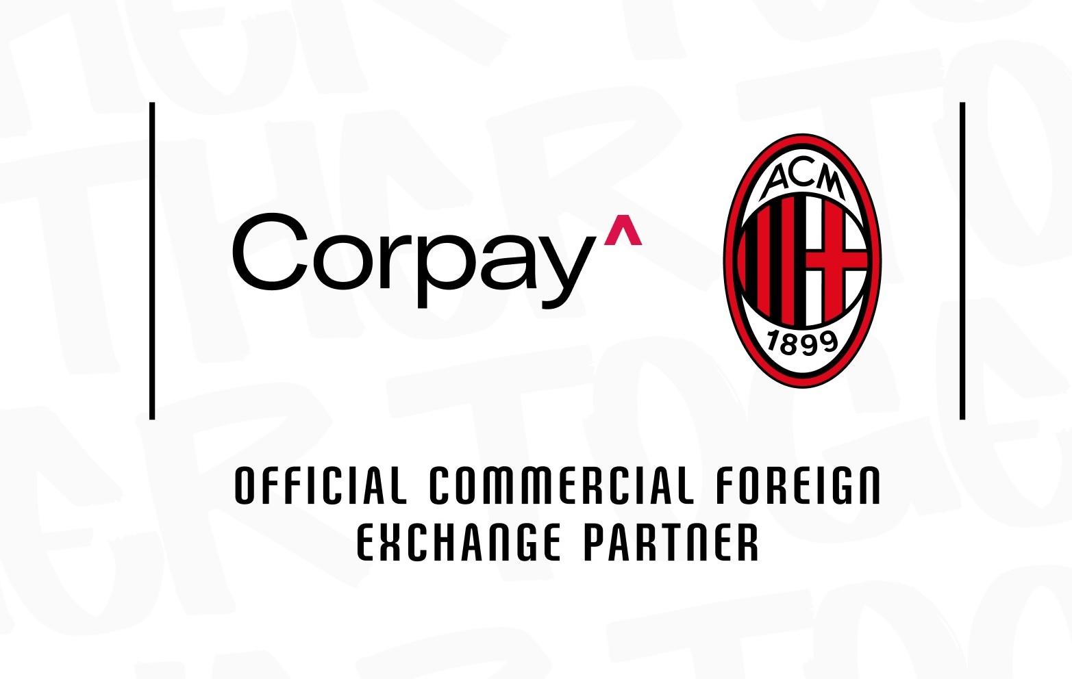 AC米兰与Corpay Cross-Border续约,继续担任官方商业外汇合作伙伴