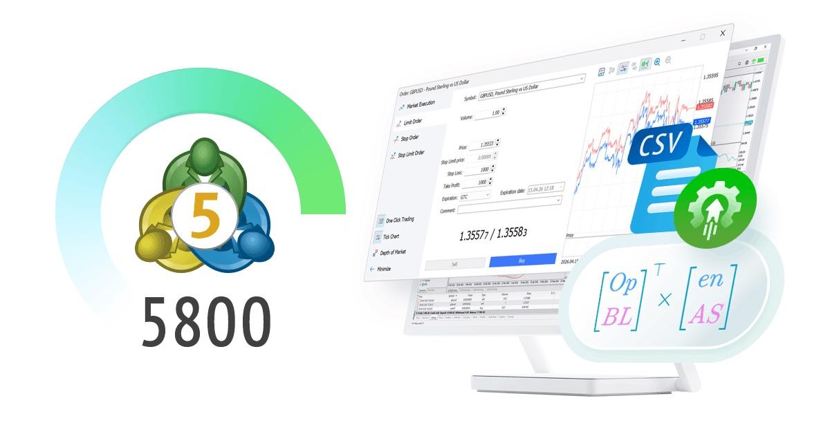 MetaQuotes 发布 MT5 Build 5800:交易对话框重新设计,MetaEditor 改进 CSV 操作