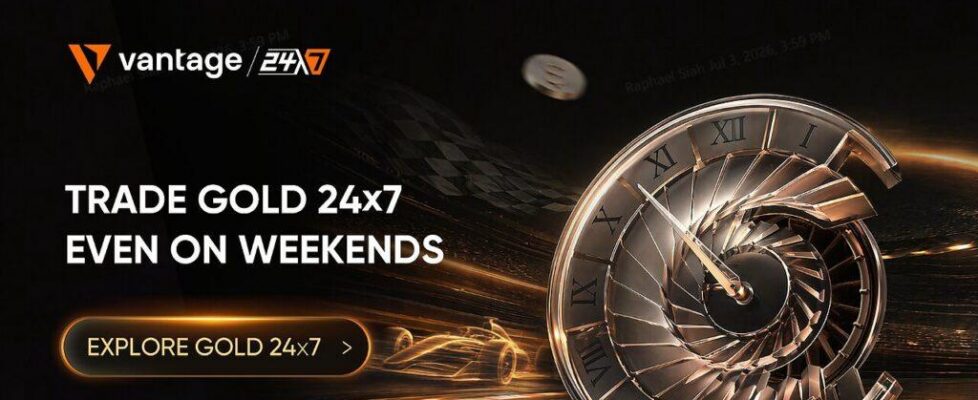 Vantage Markets推出XAUUSD247 24/7黄金CFD 周末也能交易黄金