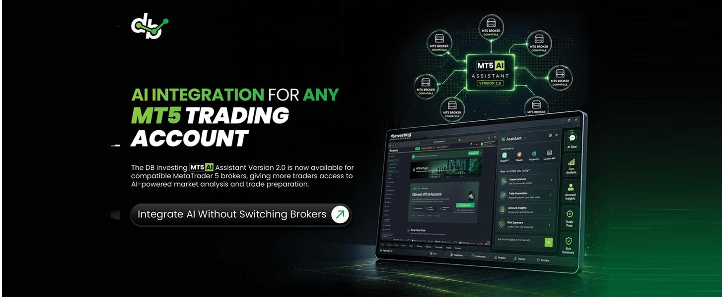 DB Investing 向交易者开放 MT5 AI 助手 2.0 版本