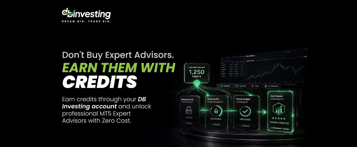 DB Investing 推出 EA Algo Marketplace,49 款 MT5 智能交易系统可用积分解锁