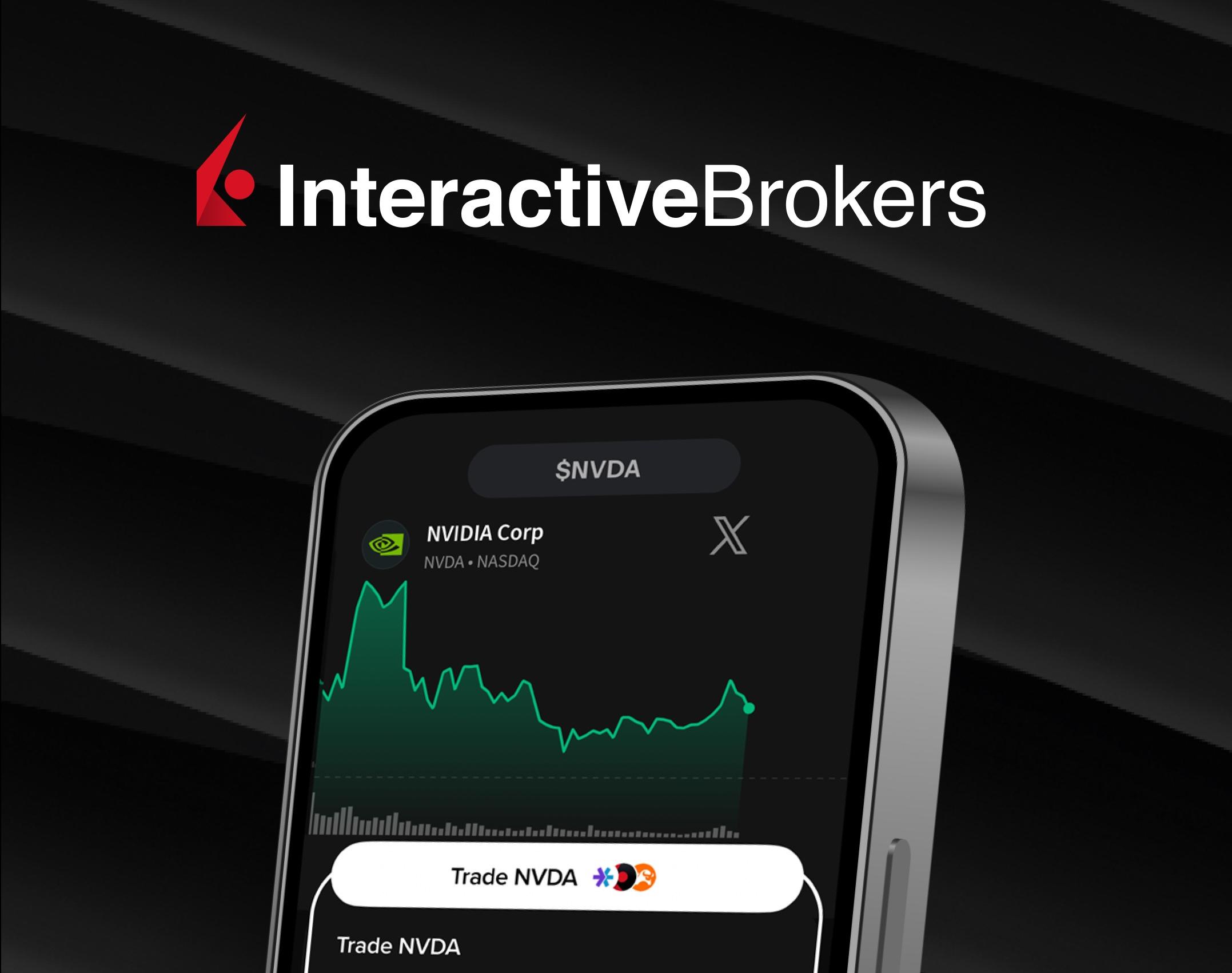 Interactive Brokers 与 X Cashtags 集成,美国投资者可从推文直接交易