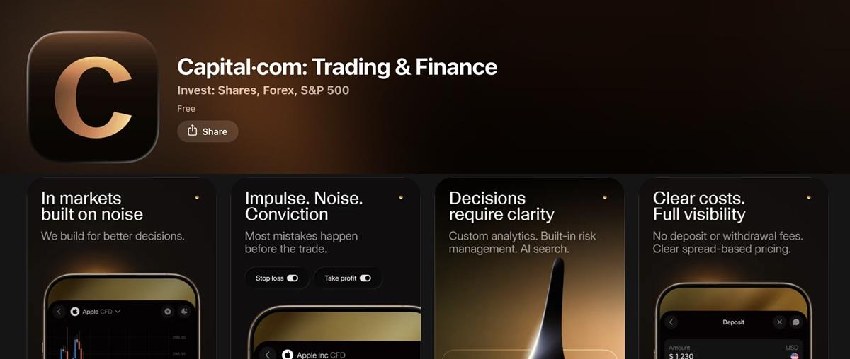 Capital.com 在欧洲推出股票与 ETF 投资服务